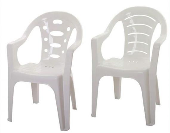  صندلی پلاستیکی سفید
