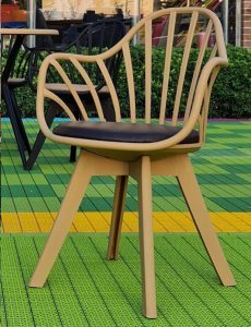 صندلی پلاستیکی طرح چوب
