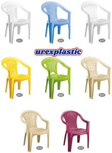 صندلی پلاستیکی آبی